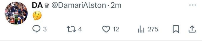 Damari Alston tweet after A&M game