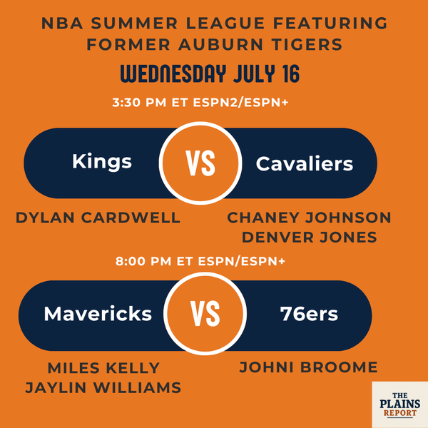 NBA Summer League Schedule For July 16 - Six Former Auburn Tigers