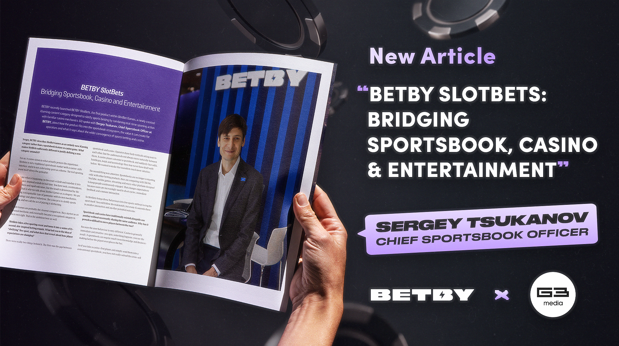 BETBY's Sergey Tsukanov for G3 Media: BETBY SlotBets. Bridging Sportsbook, Casino and Entertainment