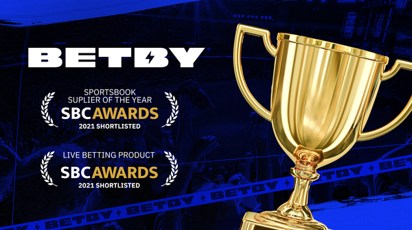 BETBY nominated for Live Betting Product and Sportsbook Supplier of the Year at SBC  AWARDS 2021