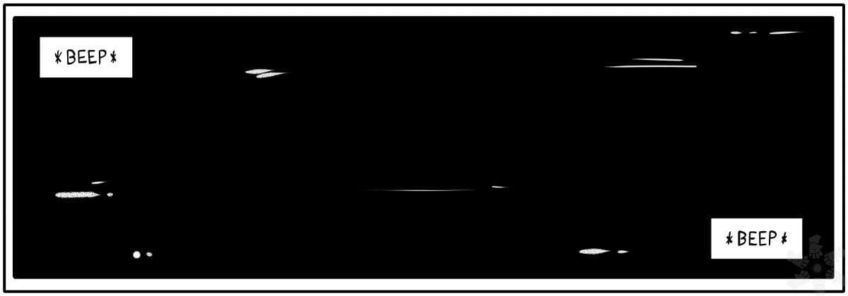 Panel 1: "BEEP" ... "BEEP"