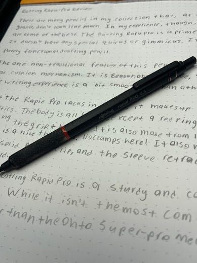 Rotring Rapid Pro Review