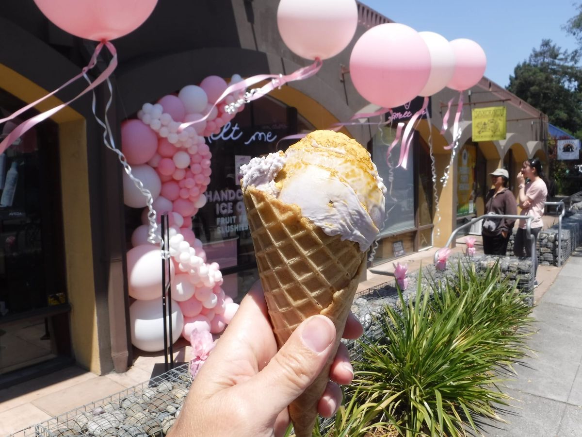 short and sweet - honey lavender ice cream