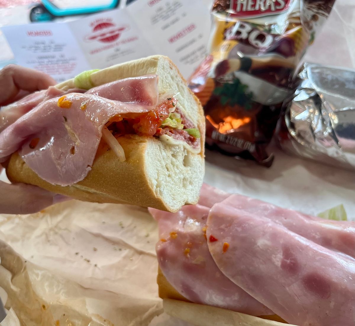 a good sandwich - the italian hoagie at hoagie's world of hoagies