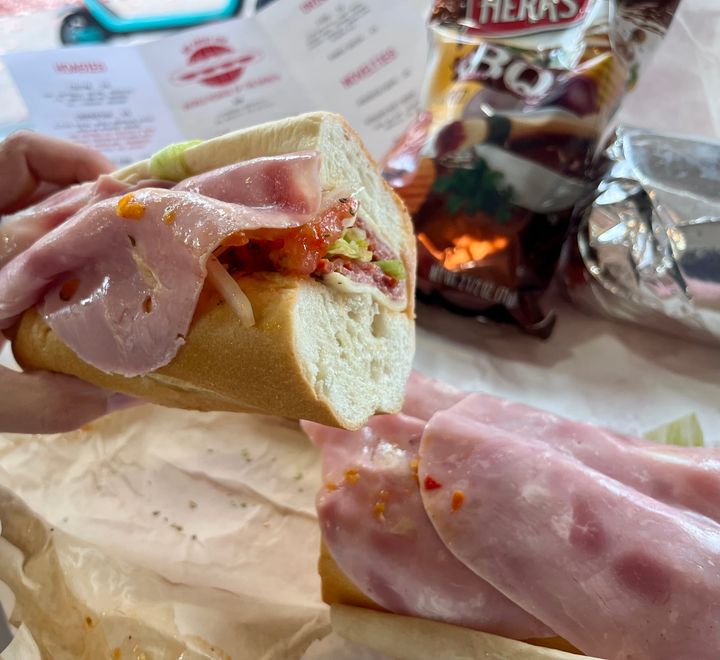a good sandwich - the italian hoagie at hoagie's world of hoagies