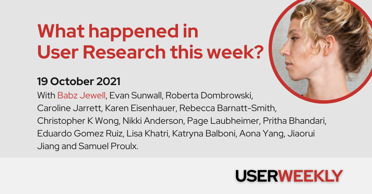 User Weekly #18, October 19