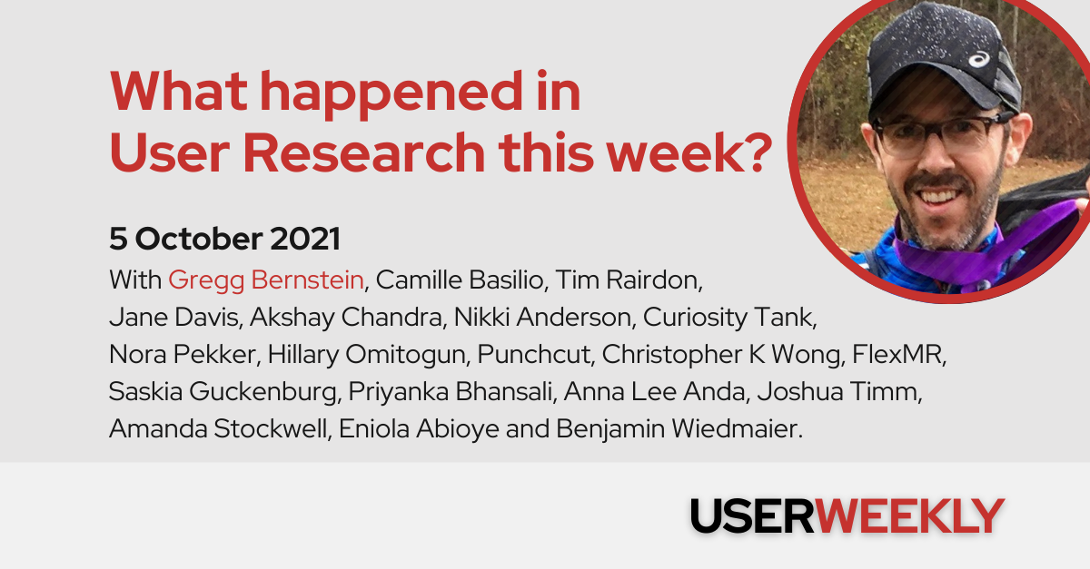 User Weekly: Tue, 5 October