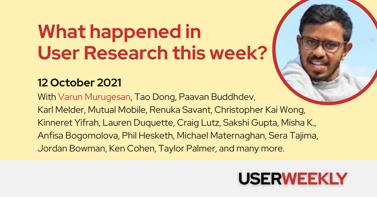 User Weekly #17, October 12