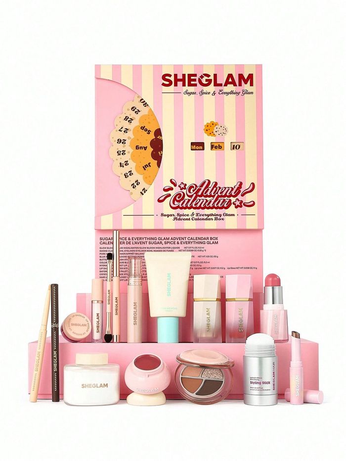 *New* SheGlam Sugar, Spice & Everything Glam Advent Calendar Box 2025