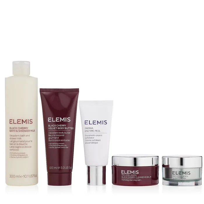 *New* QVC TSV Elemis Pro-Collagen Black Cherry Face & Body 5 Piece Collection