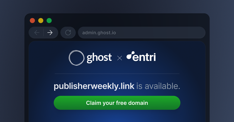 Free domains on Ghost(Pro)