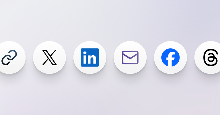Native share buttons