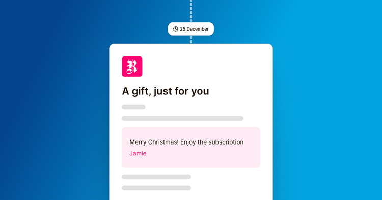 Gift subscription improvements