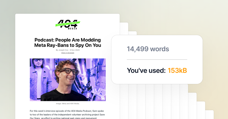 Email clipping warnings