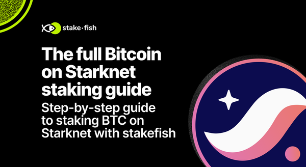 How to stake Bitcoin on Starknet with stakefish