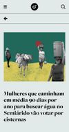 Mulheres que caminham em média 90 dias por ano para buscar água no Semiárido vão votar por cisternas