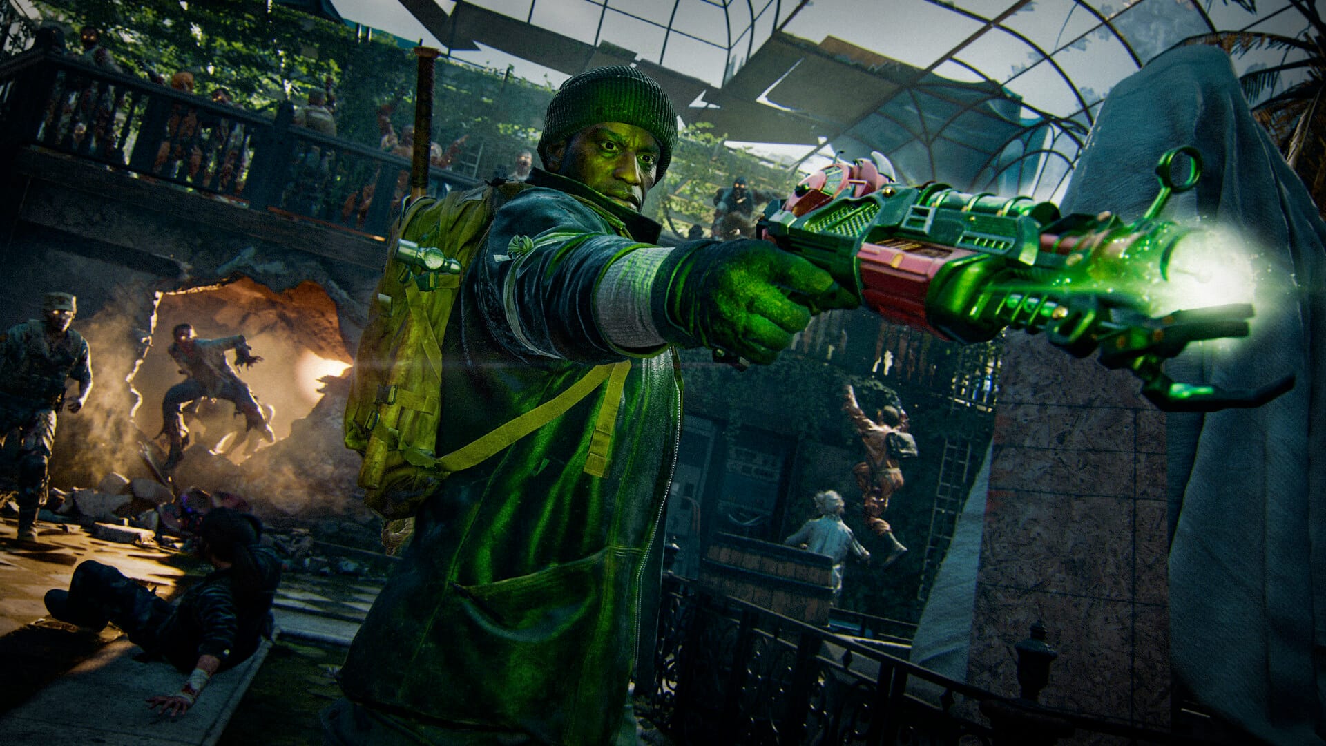 Call of Duty®: Black Ops 6 screenshot, man aiming laser weapon