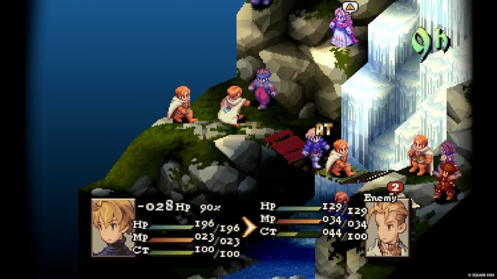 The Classic version, showing pixelated icons, text, and terrain.