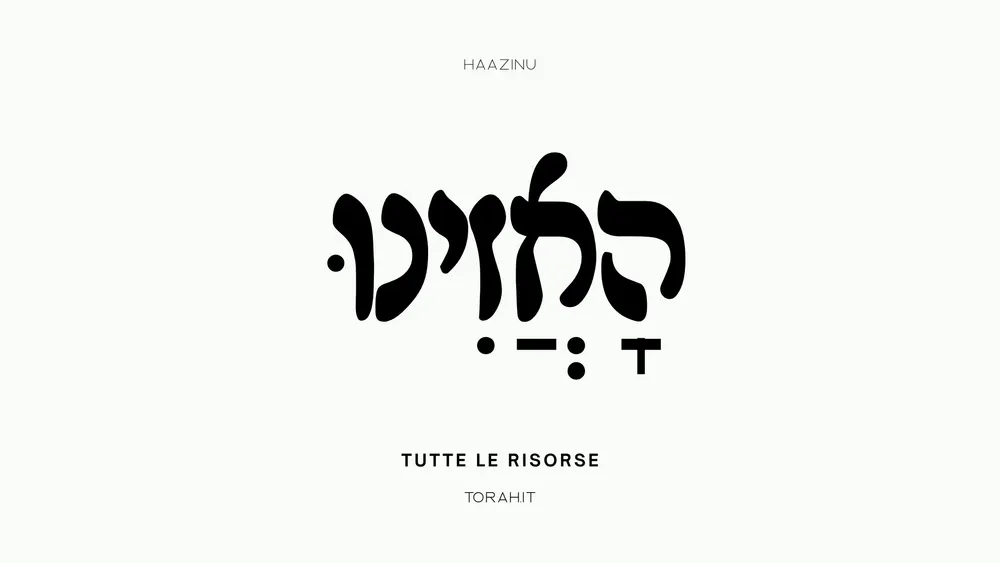 Tutte le risorse di Haazinu