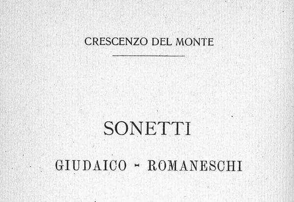 Sonetti Giudaico-Romaneschi