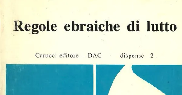 Regole ebraiche di lutto