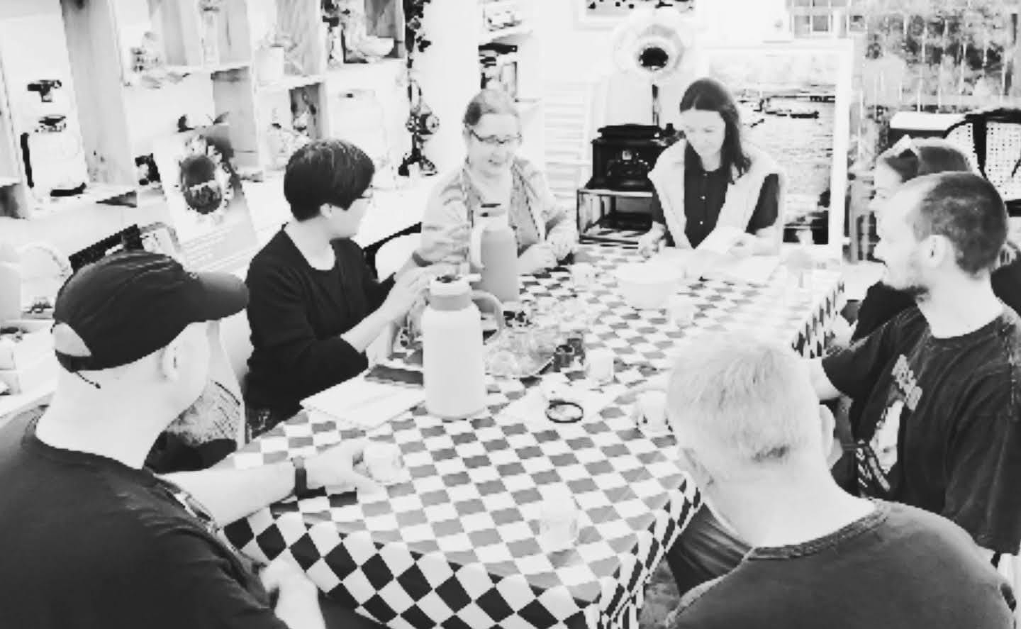 Ming running an intimate tea educational workshop
