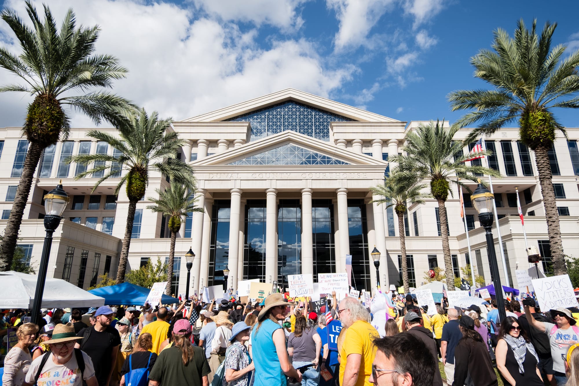 Duval County Courthouse gathering