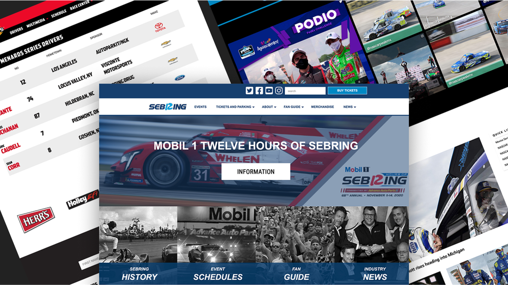 NASCAR: New Websites for Mexico, ARCA & Sebring