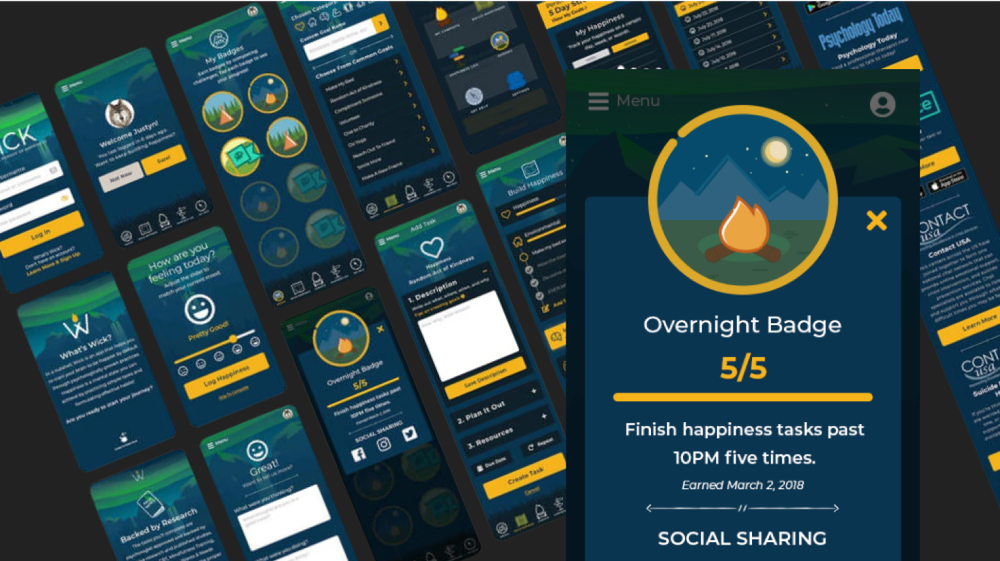 Wick: Mobile App for Well-being Science Education