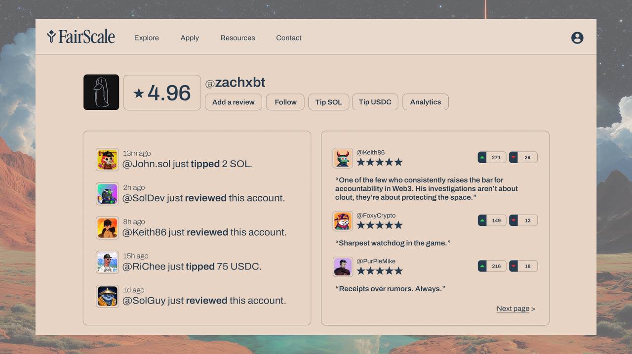 FairScale: On-chain reputation protocol for DeFi and lending