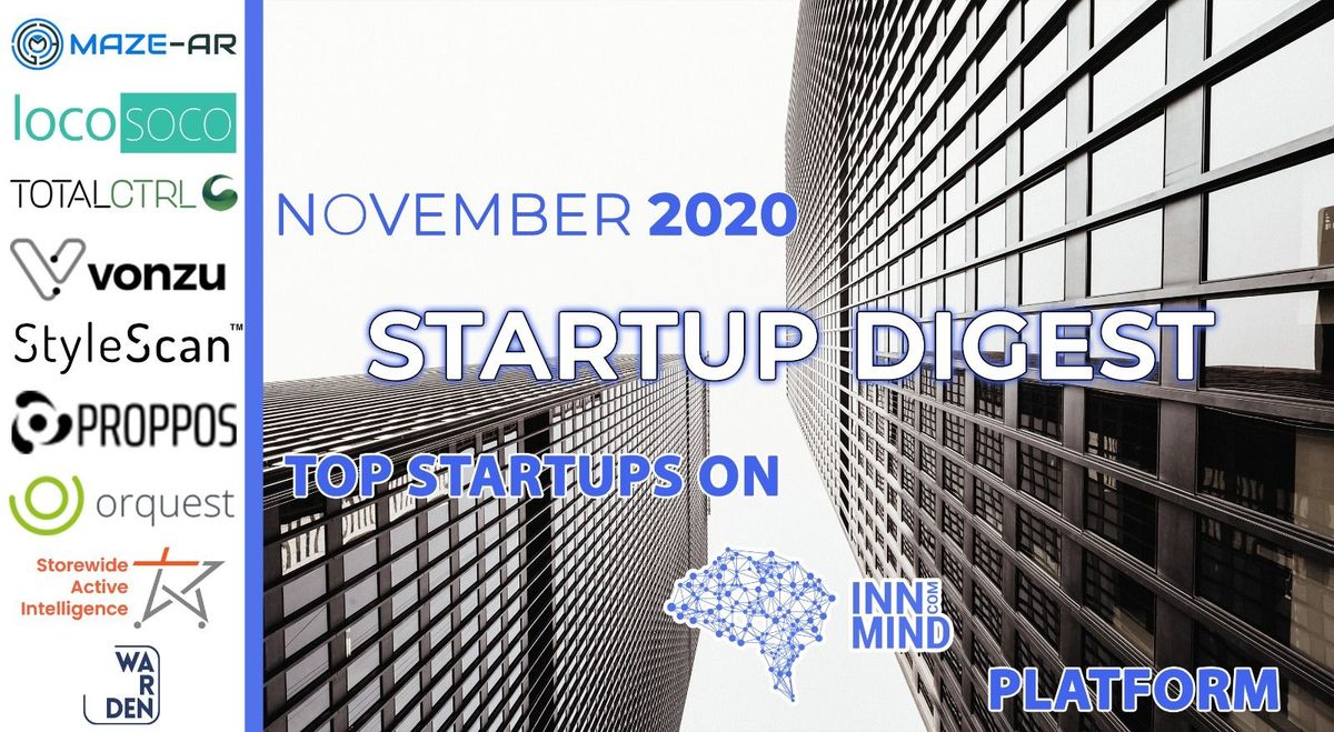 November 2020 Startup Digest: Top Startups on InnMind Platform