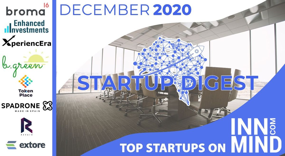 December 2020 Startup Digest: Top Startups on InnMind Platform