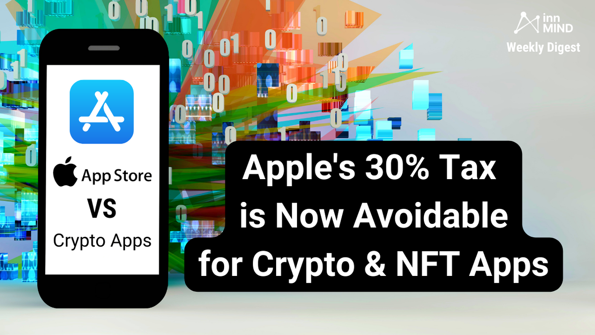 apple store tax for crypto and NFT apps