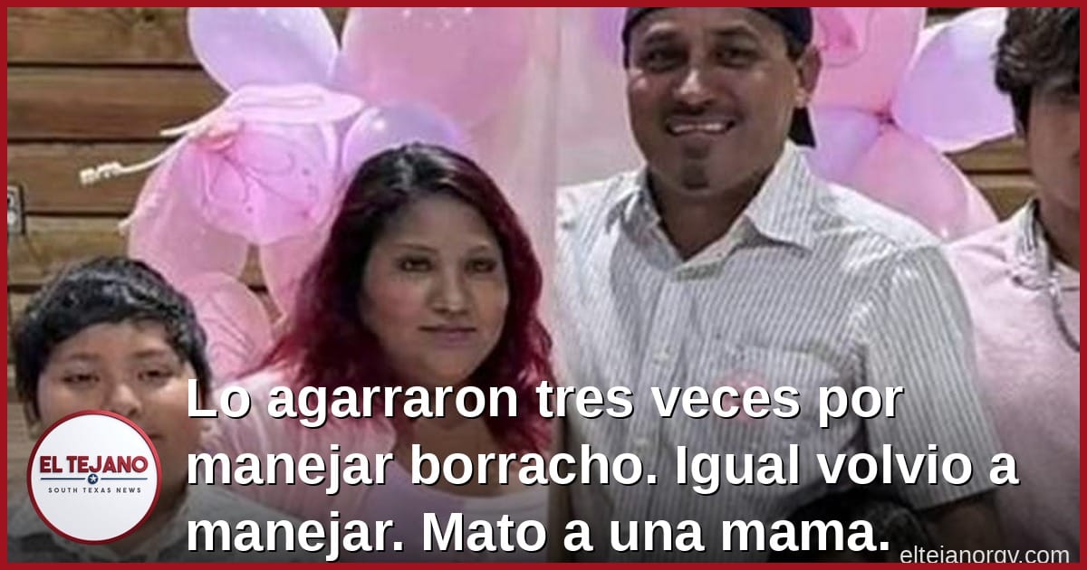 Lo agarraron tres veces por manejar borracho. Igual volvio a manejar. Mato a una mama.