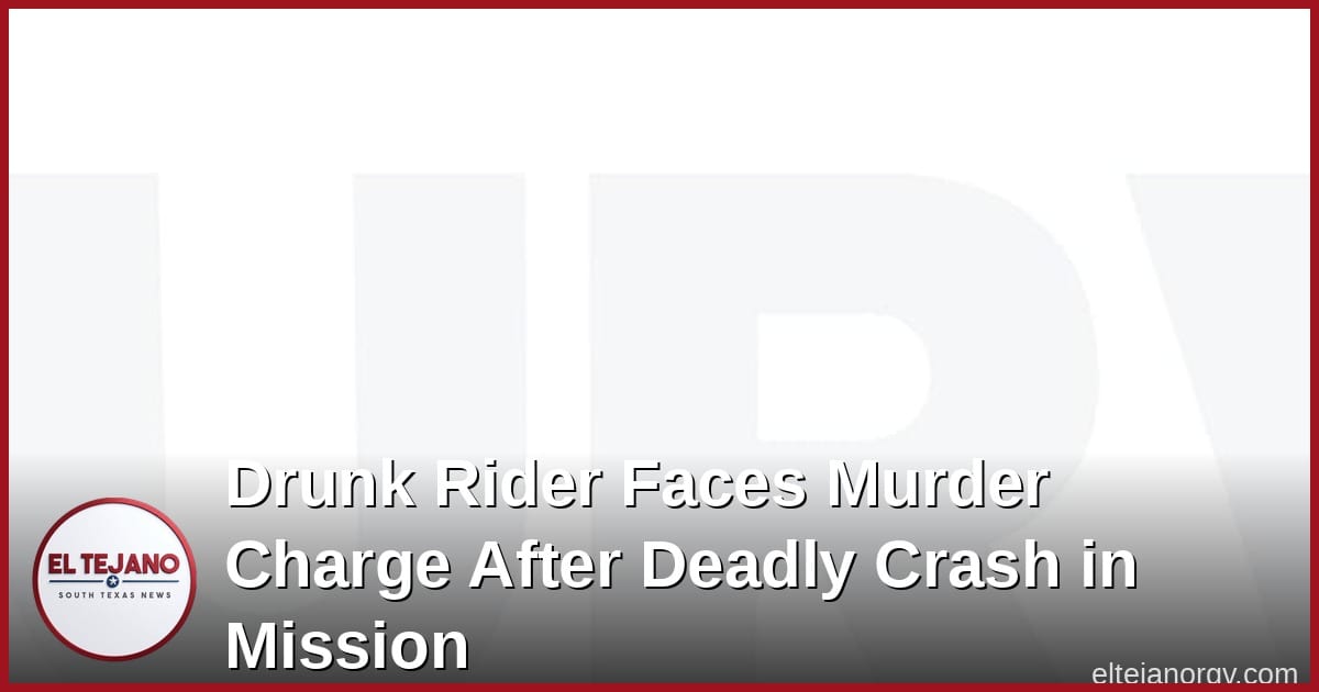 Drunk Rider Faces Murder Charge After Deadly Crash in Mission