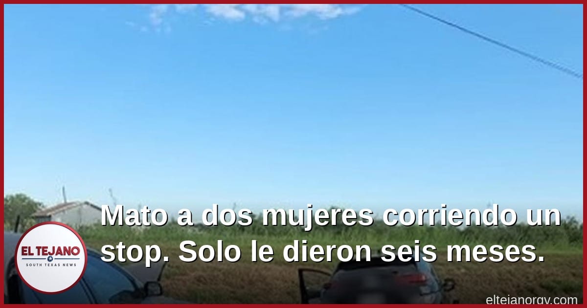 Mato a dos mujeres corriendo un stop. Solo le dieron seis meses.