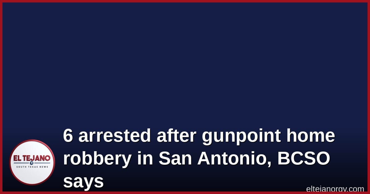 Arrestan a seis por robo a mano armada en una casa de San Antonio