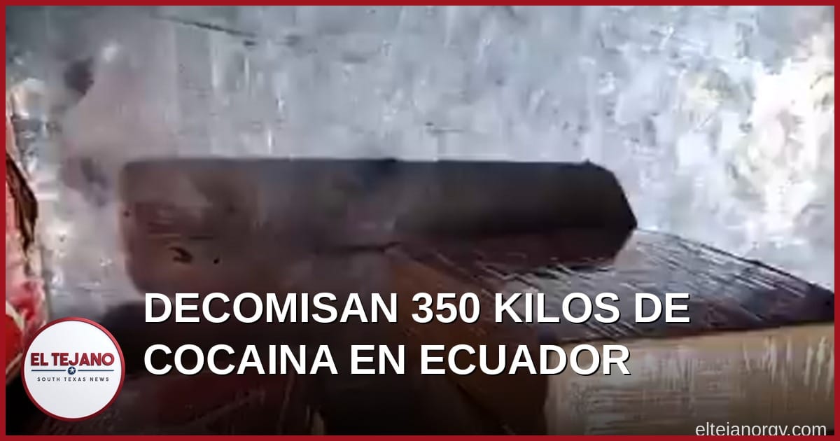 Decomisan 350 kilos de cocaína en Ecuador; reporte dice que los ladrillos tenían logo falso de Jordan