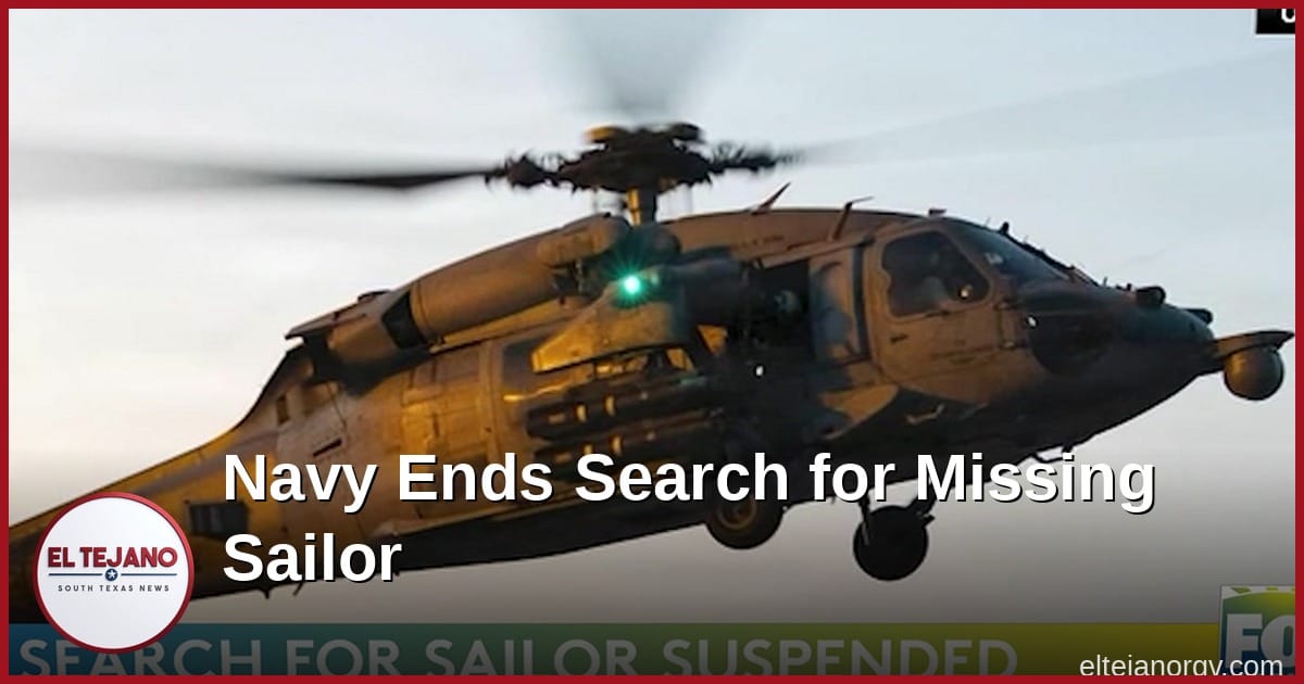 Navy Ends 102-Hour Search for Sailor Lost in Arabian Sea