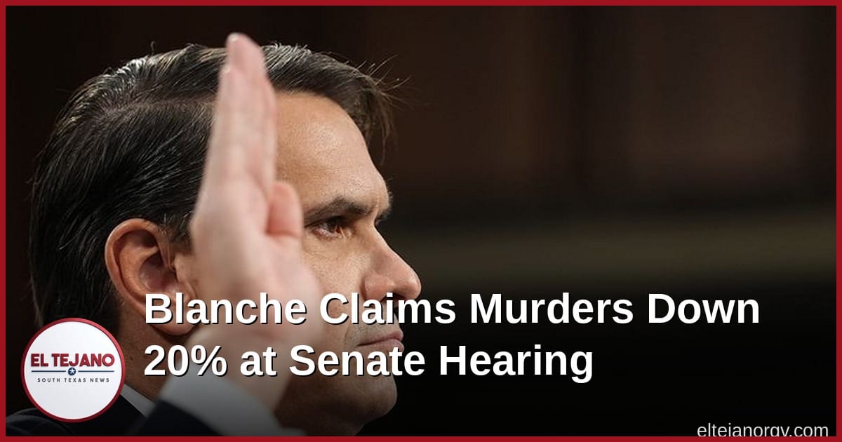 Blanche Claims Murders Down 20% at His Senate Hearing