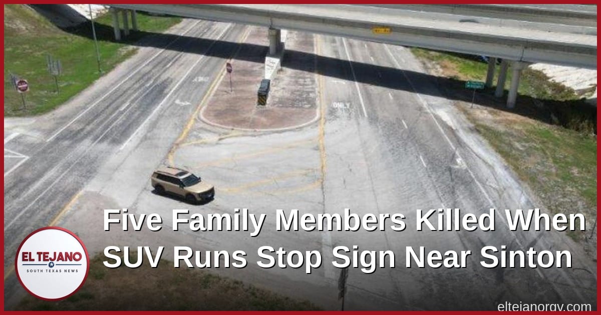 Five Family Members Killed When SUV Runs Stop Sign Near Sinton