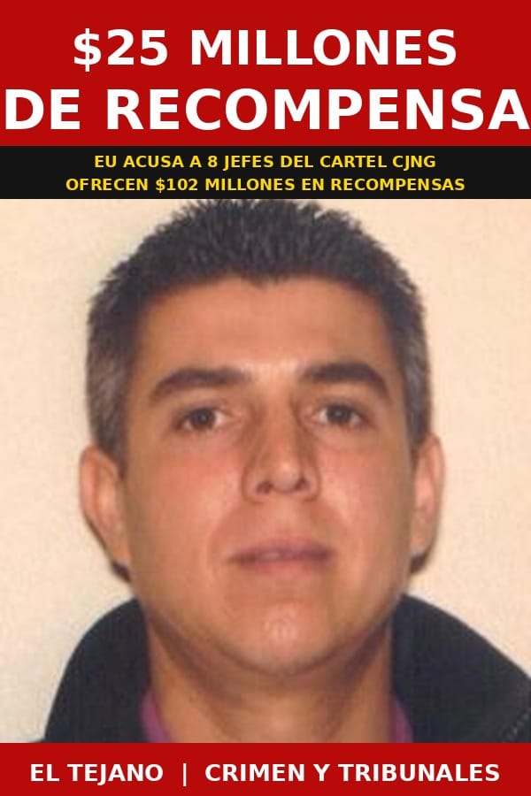 EU Acusa a 8 Jefes del CJNG y Ofrece $102 Millones en Recompensas