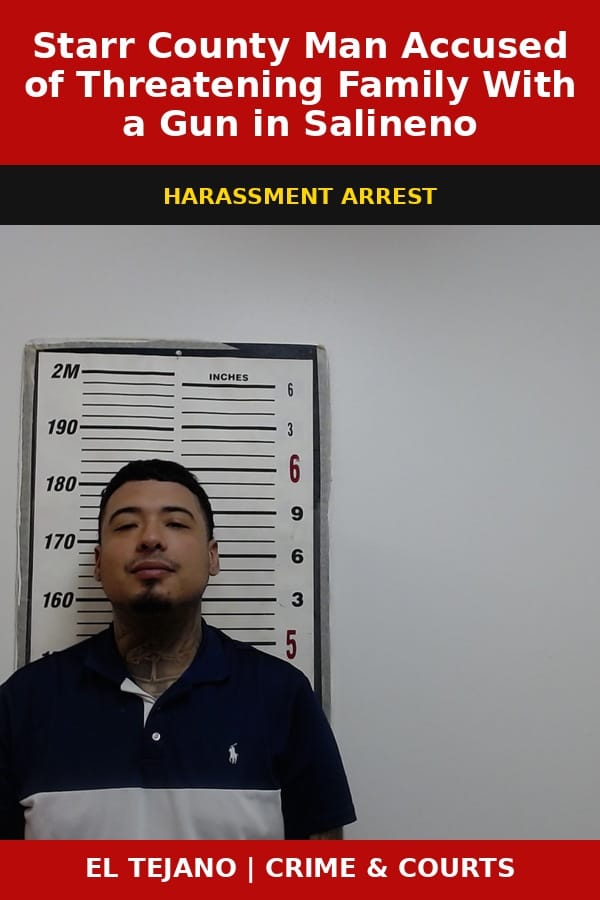 Starr County Man Accused of Threatening Family With a Gun in Salineno