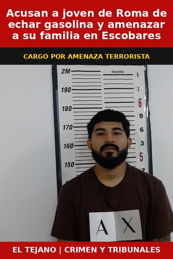Acusan a joven de Roma de echar gasolina y amenazar a su familia en Escobares