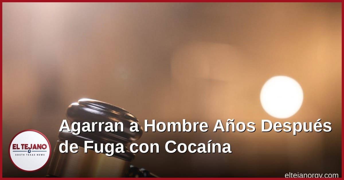 Agarran a hombre años después de fuga con 121 libras de cocaína