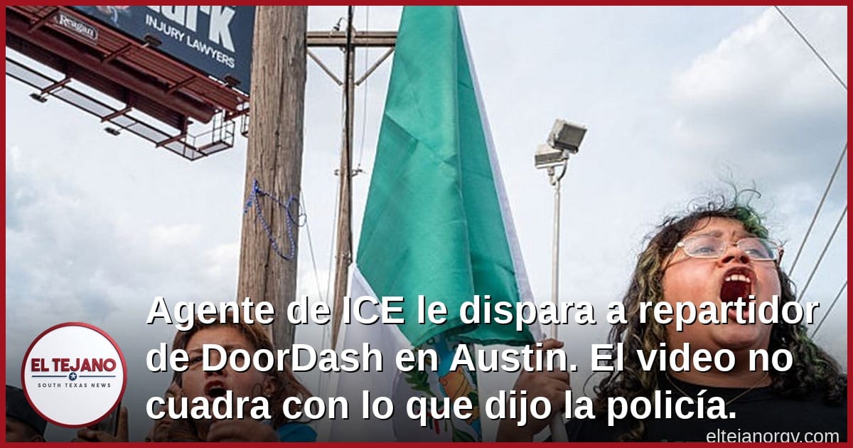 Agente de ICE le dispara a repartidor de DoorDash en Austin. El video no cuadra con lo que dijo la policía.