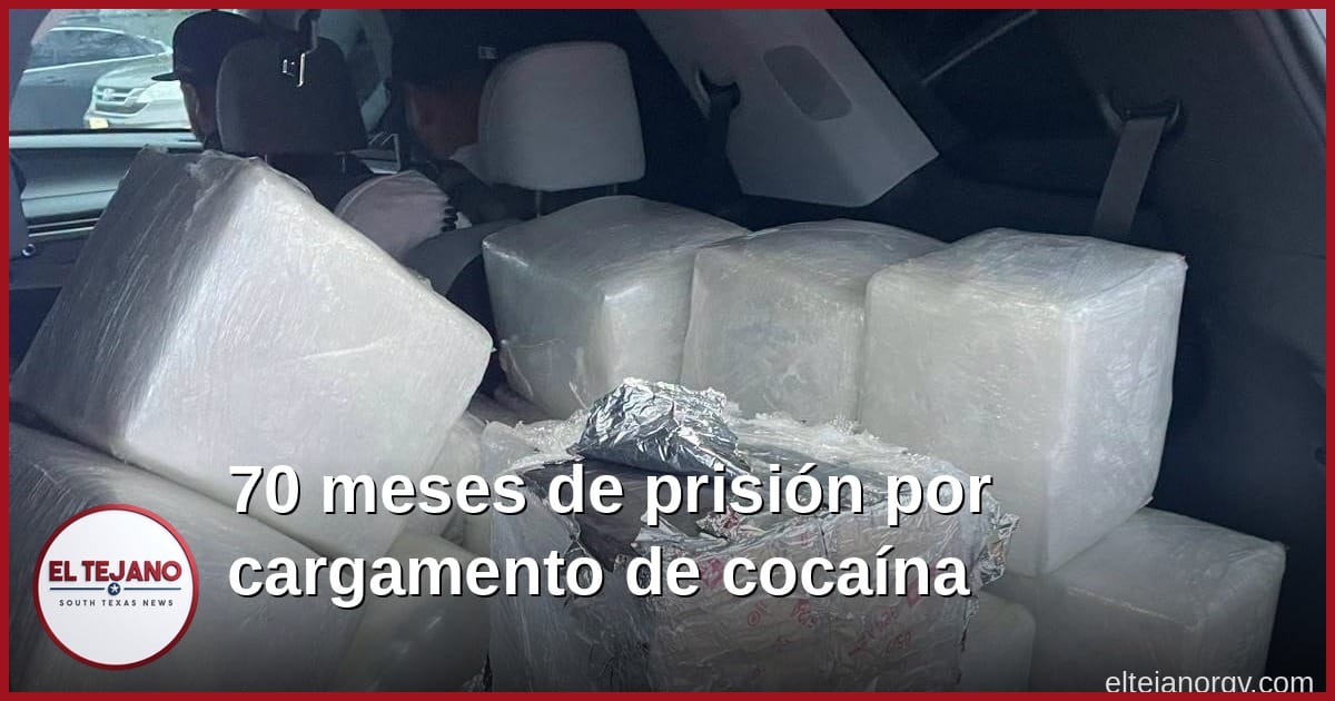 Le dan 70 meses de cárcel federal por un cargamento de cocaína de casi $2.3 millones
