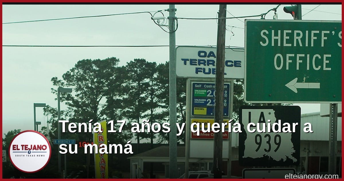 Su mamá tuvo un derrame. Él tenía 17 años y quería trabajar para cuidarla.