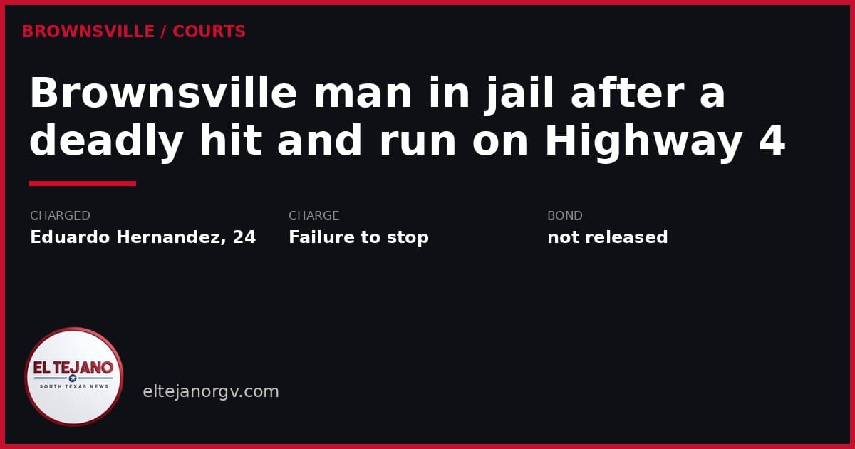 Brownsville man in jail after deadly hit and run on Highway 4