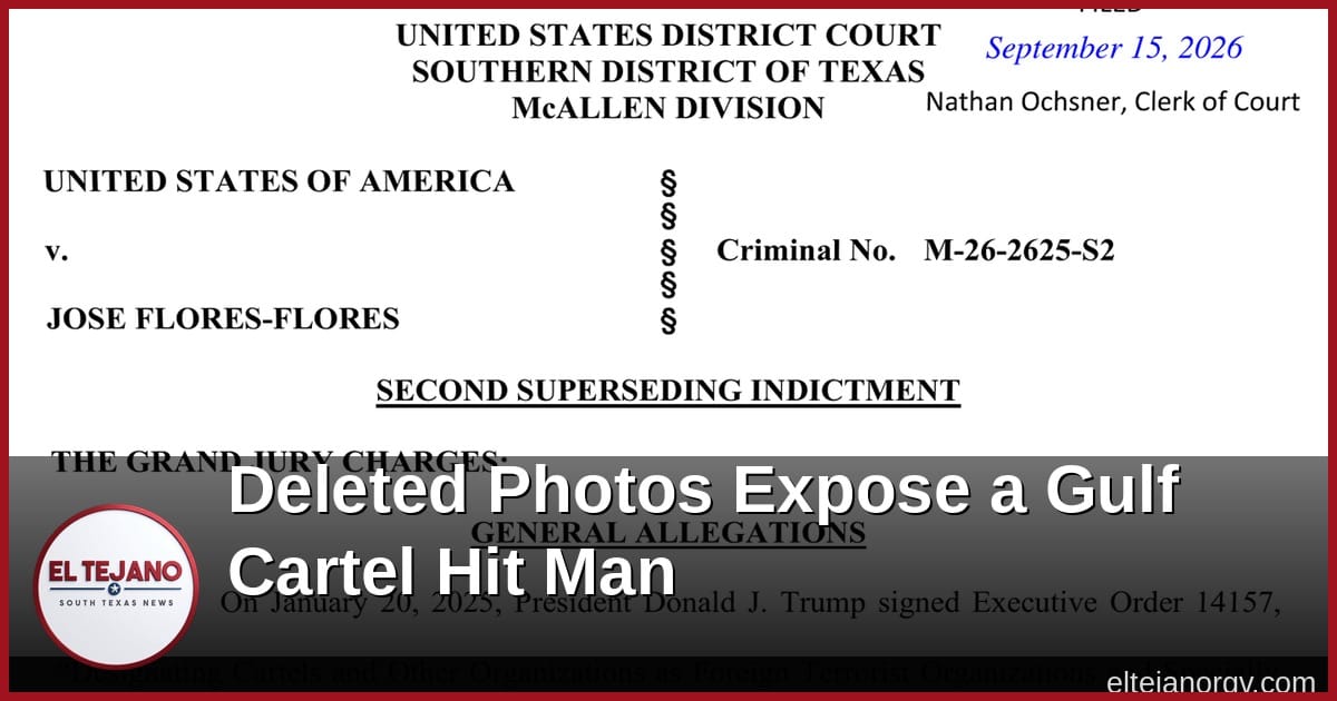 Deleted Phone Photos Tell a Dark Story. Feds Say He Was a Gulf Cartel Hit Man